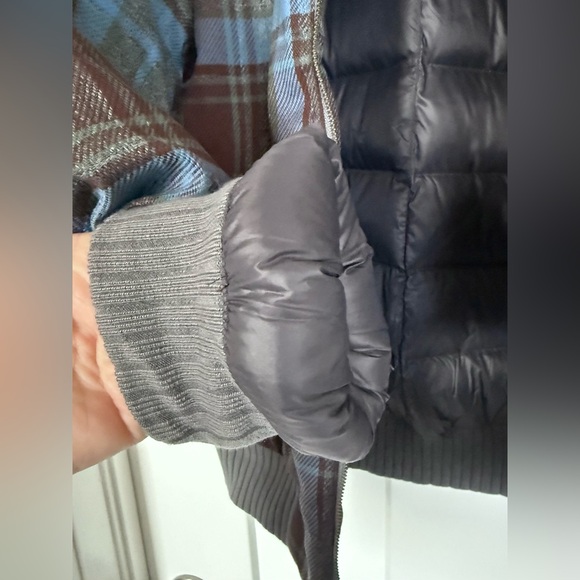 prAna Plaid Puffer Jacket – Blue/Brown – Size Small – NWOT - Picture 11 of 13